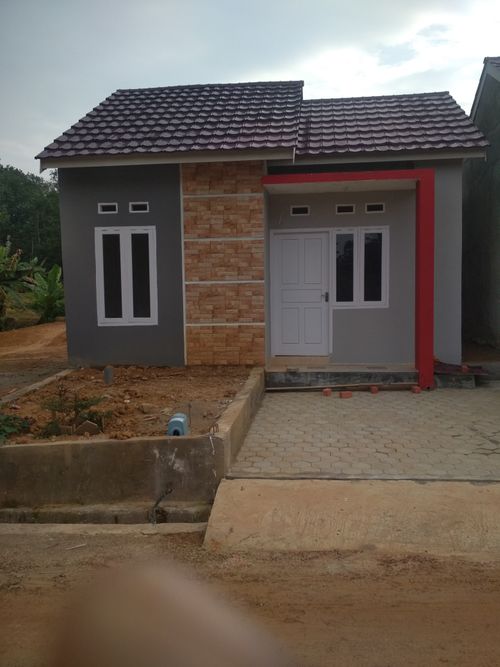 foto tampak rumah tipe 36/100 perumahan Delima Garden Blok C