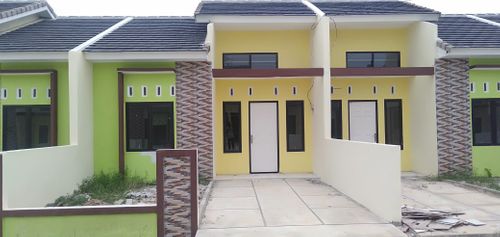 foto tampak rumah tipe 36/72 perumahan GREEN PERMATA 2