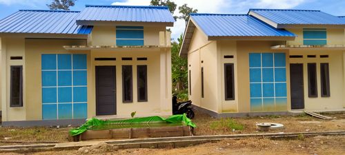 foto tampak rumah tipe 36 perumahan KLATEN MENSION