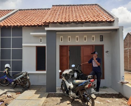 foto tampak rumah tipe 32/60 perumahan Griya Andalan Pagumenganmas