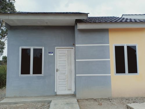 foto tampak rumah tipe 36 perumahan Pelangi Macan Lindungan 2