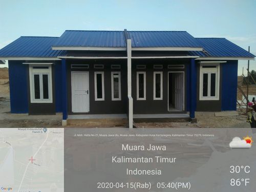 foto tampak rumah tipe SUB  perumahan POWER INDAH