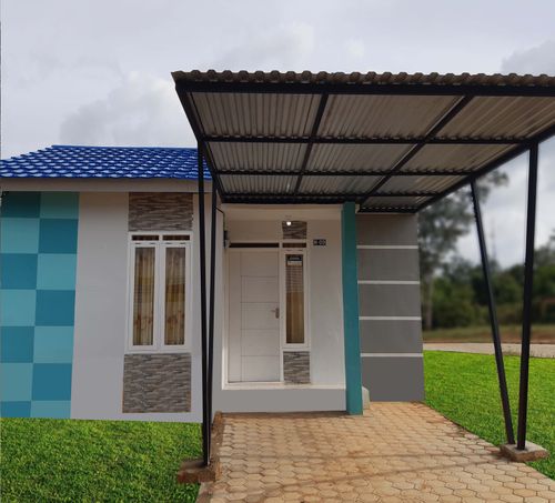 foto tampak rumah tipe 36-108 perumahan Antalya Residence