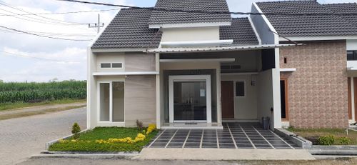 foto tampak rumah tipe 54 perumahan Green garden residence