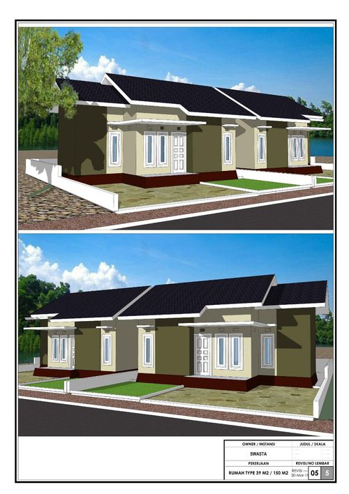 foto tampak rumah tipe 36 perumahan GRAHA ATTHORIQ MANDIRI