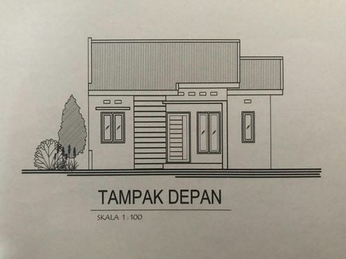 foto tampak rumah tipe Anggrek perumahan MERANTI INDAH LESTARI
