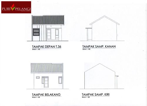foto tampak rumah tipe 36 Subsidi perumahan Puri Pelangi