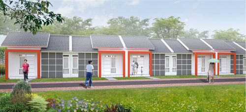 foto tampak rumah tipe RST.DAHU perumahan Pesawaran Residence