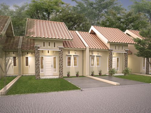 foto tampak rumah tipe RS.CENDANA perumahan Pesawaran Residence