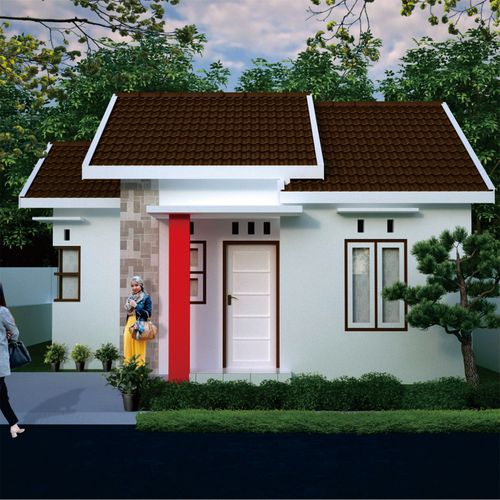 foto tampak rumah tipe 36 perumahan Permata Bamega