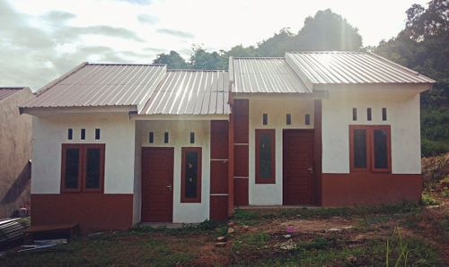 foto tampak rumah tipe Sejahtera Tapak  perumahan Villa Alga Mas