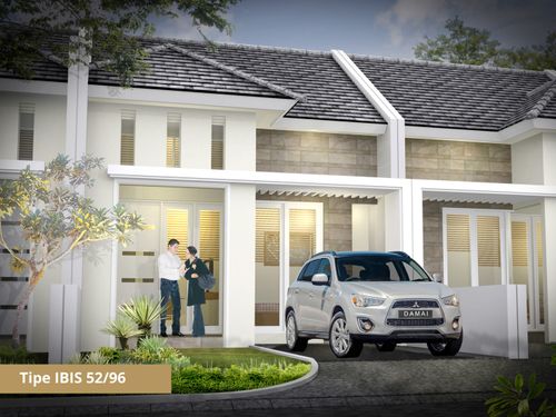 foto tampak rumah tipe Ibis 52 perumahan BUMI DAMAI REGENCY