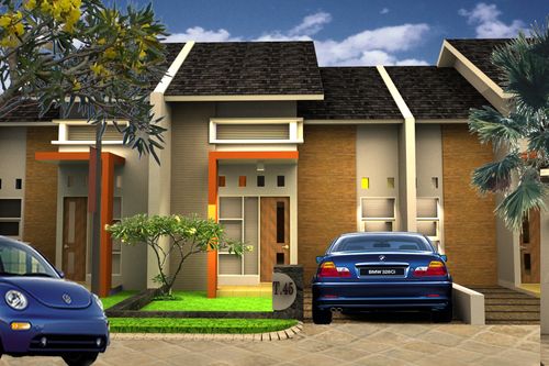 foto tampak rumah tipe 45 perumahan SAMBIREJO PARK