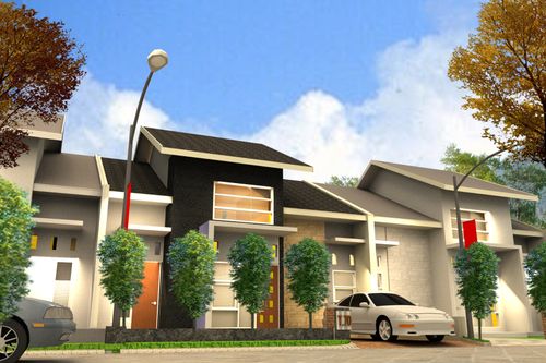 foto tampak rumah tipe 70 perumahan SAMBIREJO PARK