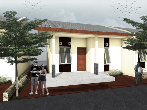 foto tampak rumah tipe Subsidi perumahan Puri Rahayu Noelbaki