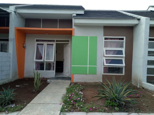 foto tampak rumah tipe 30/60 perumahan Griya Family 3 Cikarang