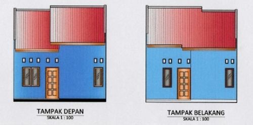 foto tampak rumah tipe 36 perumahan Nawaripi Permai. 2