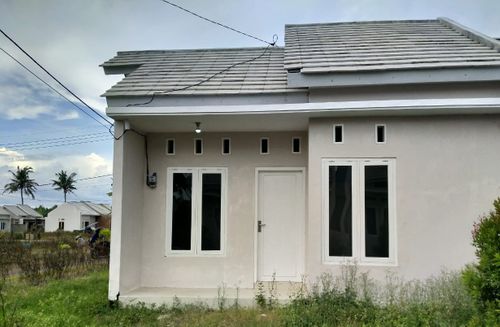 foto tampak rumah tipe 45/90 perumahan TAMAN SAWIT ASRI