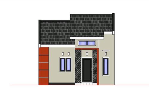foto tampak rumah tipe NEW PLATINUM 36/72++ perumahan PERUMAHAN VILLA BUKIT MAS