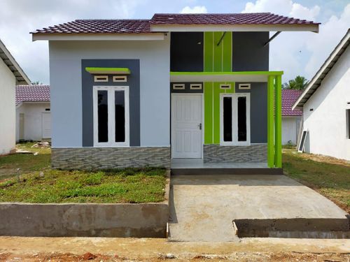 foto tampak rumah tipe 36 perumahan GREEN TULIP