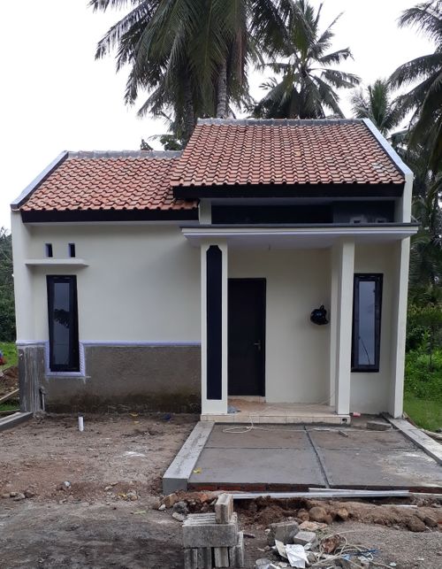 foto tampak rumah tipe bougenvile 3 perumahan Puri Rahayu