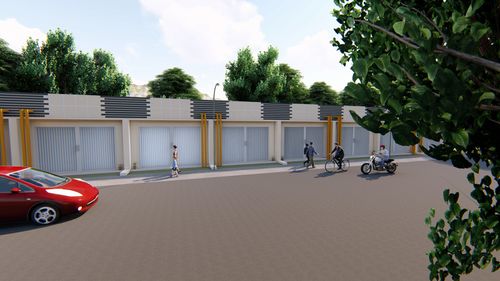 foto tampak rumah tipe Ruko perumahan BMW Klasteria Lavender
