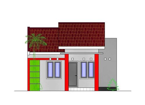 foto tampak rumah tipe STANDART 36/72++ perumahan PERUMAHAN VILLA BUKIT MAS