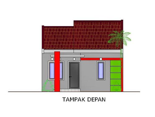 foto tampak rumah tipe STANDART 36/72 perumahan PERUMAHAN VILLA BUKIT MAS