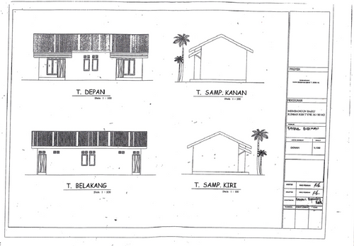 foto tampak rumah tipe 36 perumahan PERUMAHAAN GREEN FARENSA 6