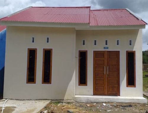 foto tampak rumah tipe 36 perumahan GARDENA MAISA 4