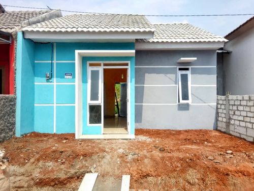 foto tampak rumah tipe 30/80 perumahan TURUSGEDE PERMAI