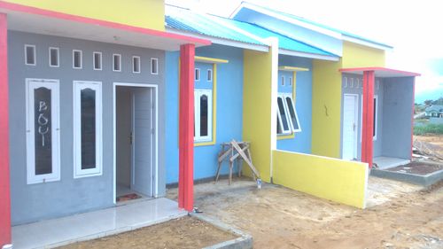 foto tampak rumah tipe 36 perumahan PERMATA SIBORNA JAYA