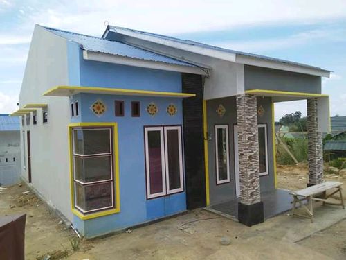 foto tampak rumah tipe 54 perumahan PERMATA SIBORNA JAYA