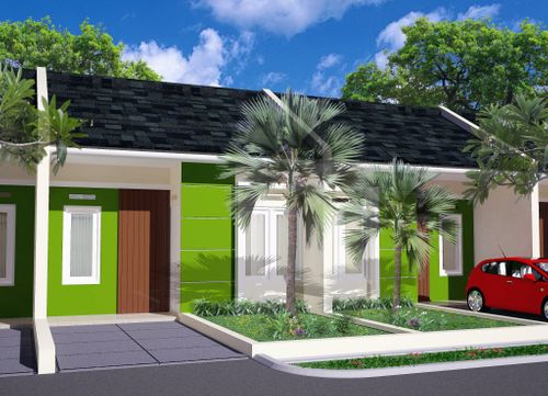 foto tampak rumah tipe ASTER perumahan BUKIT CILEGON ASRI