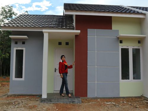 foto tampak rumah tipe 36  perumahan Green Harmoni
