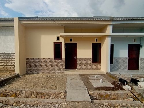 foto tampak rumah tipe Zafir 2020 perumahan Pondok Laguna Indah