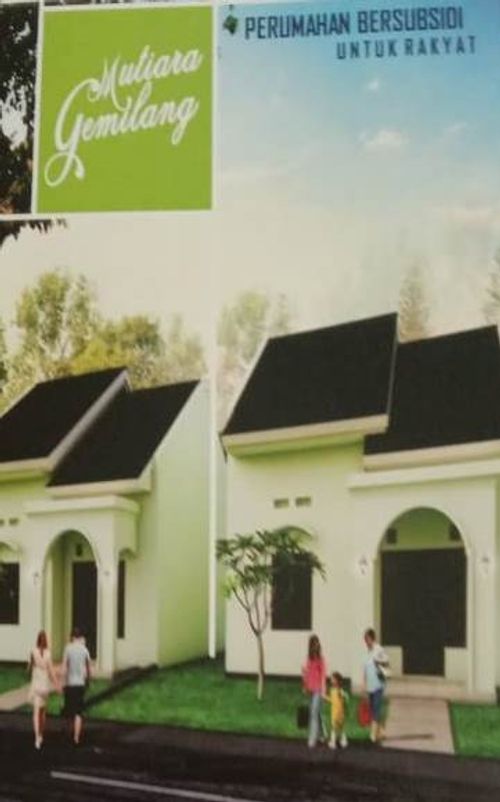 foto tampak rumah tipe 36 perumahan MUTIARA GEMILANG