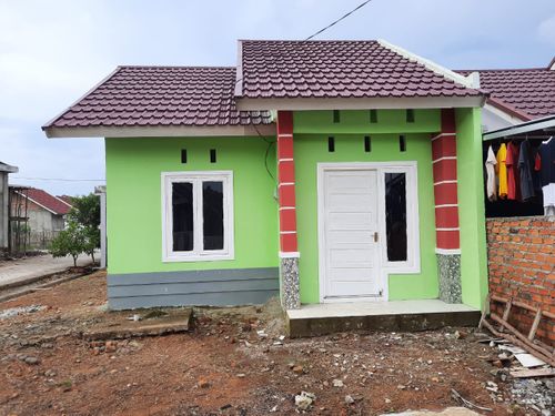 foto tampak rumah tipe 36 perumahan Green Garden Residence