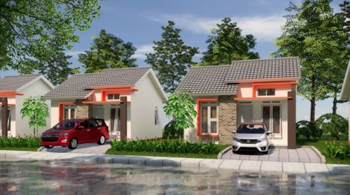 foto tampak rumah tipe 36 perumahan PERMATA AGUNG