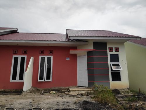 foto tampak rumah tipe 36 perumahan PESONA BUKIT BATUAH CA