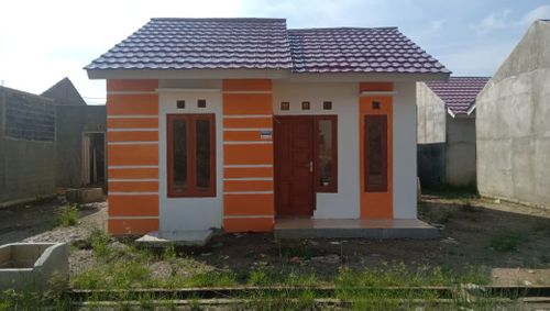 foto tampak rumah tipe 36 perumahan Mulia Residence