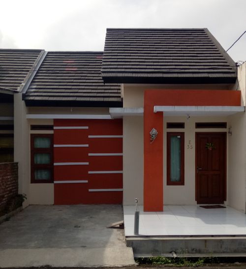 foto tampak rumah tipe 36 perumahan PELANGI RESIDENCE
