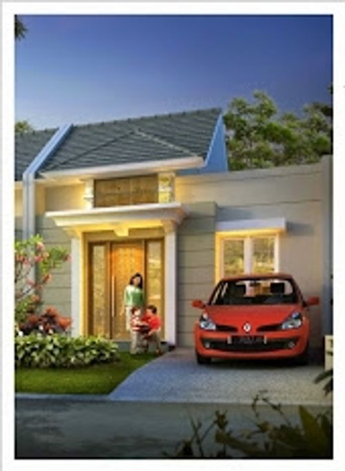 foto tampak rumah tipe 50 perumahan GRIYA PURI BINTARO LAND RESIDENCE