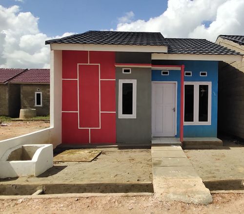 foto tampak rumah tipe 36 perumahan Athena Residence