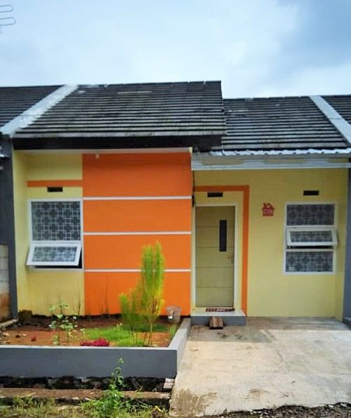 foto tampak rumah tipe 36 perumahan Bukit Medina
