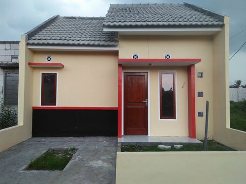 foto tampak rumah tipe 36/66 perumahan Puri Buana Asri