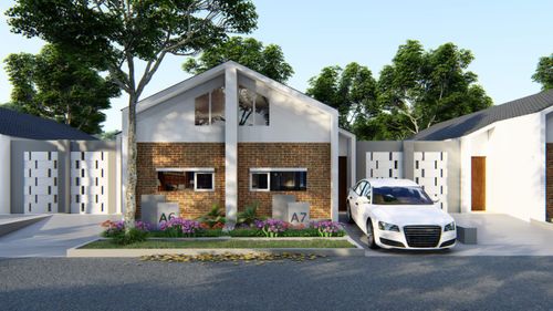 foto tampak rumah tipe 30/60 perumahan Kerta Mulya Residence
