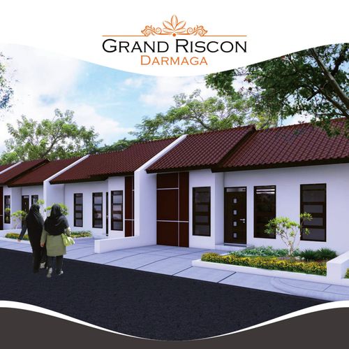 foto tampak rumah tipe 36/70 perumahan Grand Riscon Darmaga