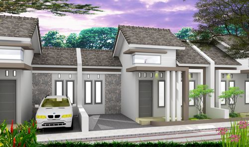 foto tampak rumah tipe 36 perumahan NGASEM REGENCY