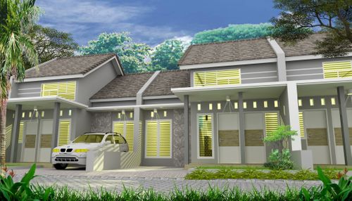 foto tampak rumah tipe 45 perumahan NGASEM REGENCY